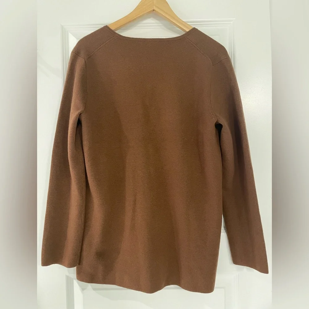 NWT! J. Crew Giselle V-Neck Cardigan, Brown, XS - Picture 5 of 7